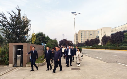 團市委、市貿(mào)促會、市青企協(xié)一行到工投集團涇河產(chǎn)業(yè)園考察交流
